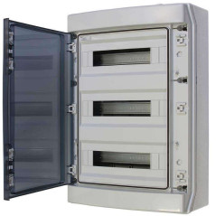 Coffret  de Distribution Étanche 3 X 18 Modules  IP65
