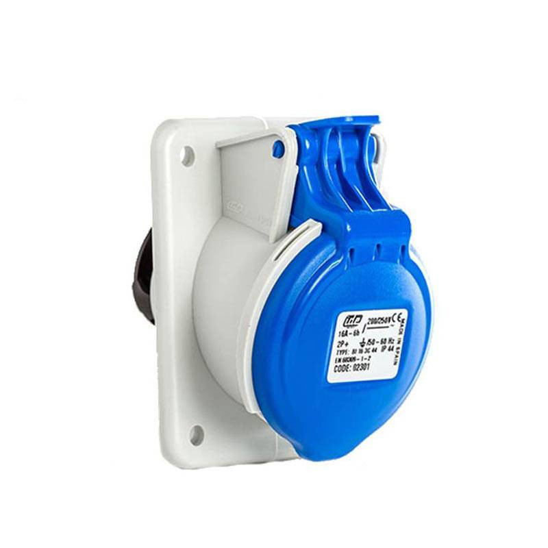Prise de  Courant  Européenne Encastrable 2P+T  32A - 220V IP 44