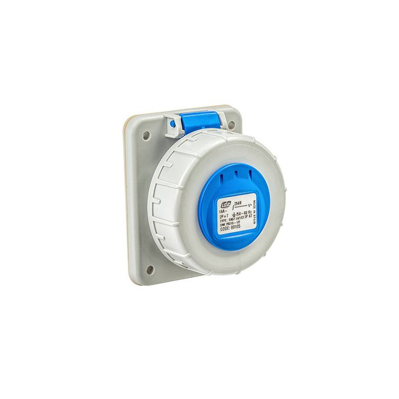 Prise de  Courant  Européenne Encastrable 2P+T 32A - 220V IP 67