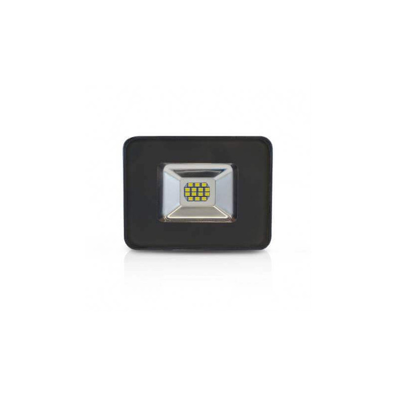 Projecteur LED Plat Noir 10W 6000K IP65