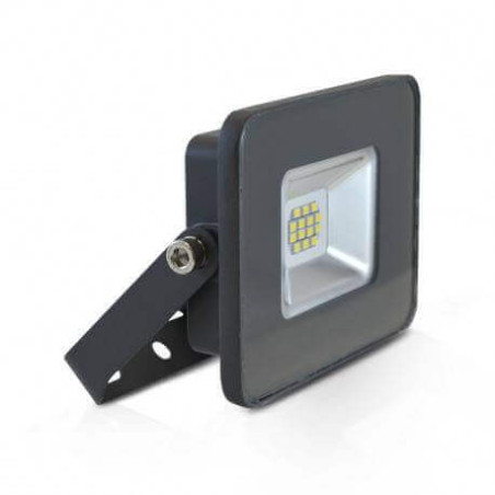 Projecteur LED Plat Noir 10W 6000K IP65