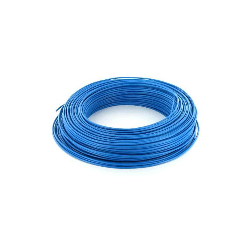 Fil rigide HO7VU - 2,5mm² Bleu par 100m