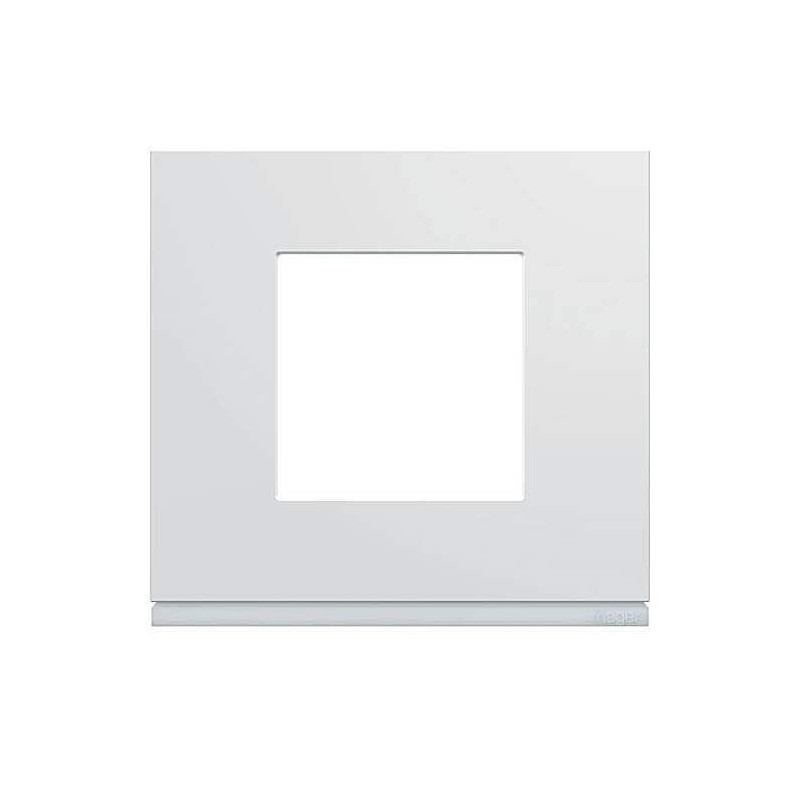 Plaque 1 poste Blanc Hager Gallery