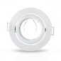 Support plafond Rond Orientable Blanc Ø90 mm