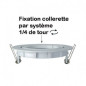 Support plafond Rond Orientable Blanc Ø90 mm