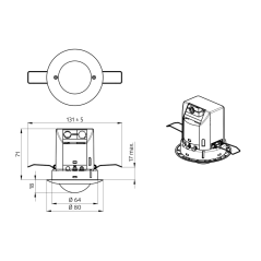 Détecteur de Mouvement Encastrable Luxomat B.E.G