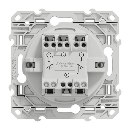 Schneider Odace Double Bouton Poussoir
