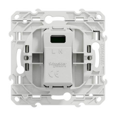 Schneider Odace prise alimentation chargeurs USB blanche - sortie 5V, 1A