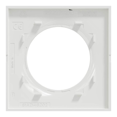 Schneider Odace Plaque Simple Blanc