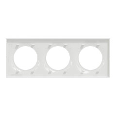 Schneider Odace Plaque Triple Blanc