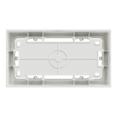 Schneider Odace boîte pour montage en saillie Blanc, 2 postes