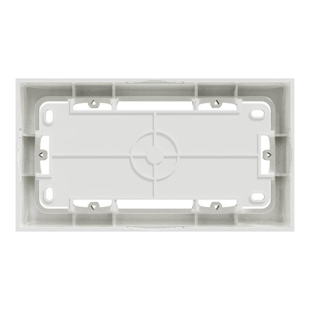 Schneider Odace boîte pour montage en saillie Blanc, 2 postes