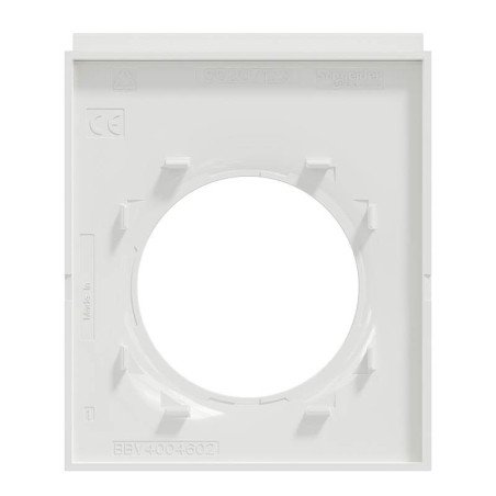 Schneider Odace Plaque Simple Blanc support téléphone mobile