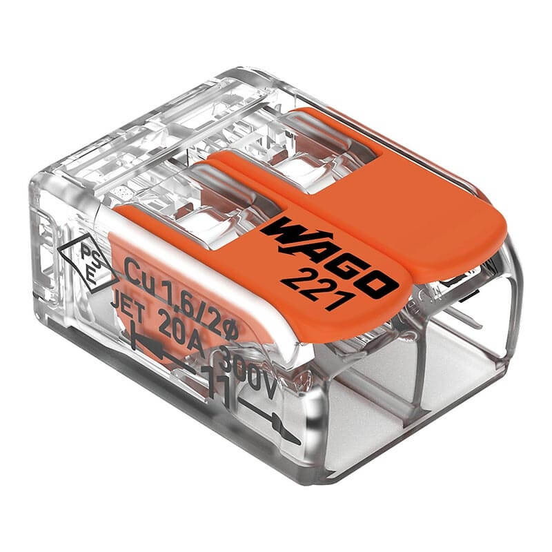 Borne de raccordement Compact Wago 2 entrées X 100 4mm²