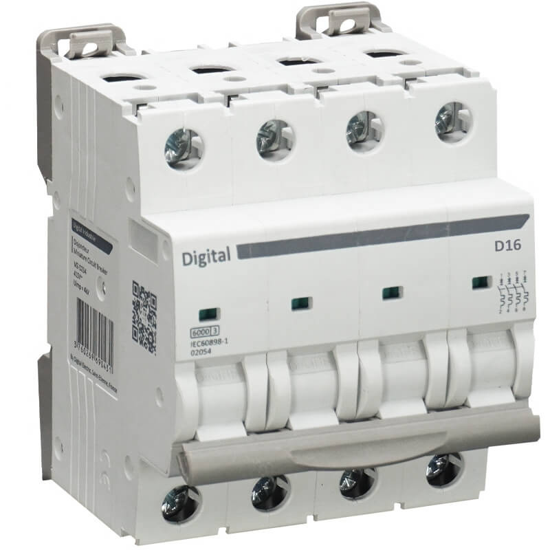 Disjoncteur Tétrapolaire 16A Courbe D Digital Electric