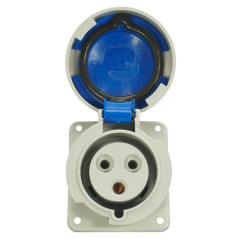 Prise de  Courant  Européenne Encastrable 2P+T 32A - 220V IP 67