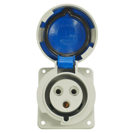 Prise de  Courant  Européenne Encastrable 2P+T 32A - 220V IP 67