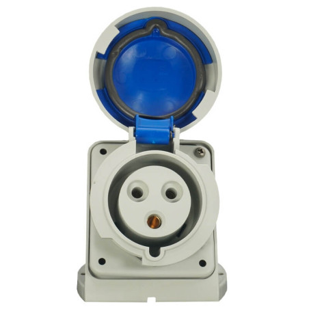 Prise de  Courant  Européenne socle 2P+T 16A - 220V IP 67
