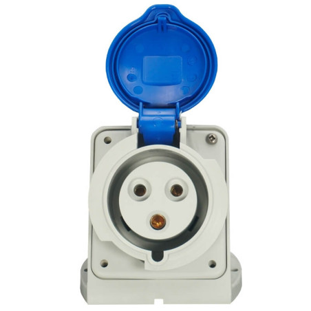 Prise de courant Européenne socle 2P+T  16A - 220V IP 44