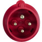 Fiche mâle 3P+T 32A - 380V - IP44