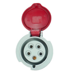 Fiche femelle 3P+N+T 16A -380V - IP44