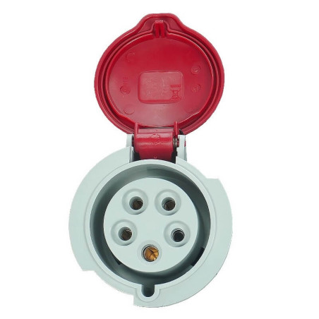 Fiche femelle 3P+N+T 16A -380V - IP44