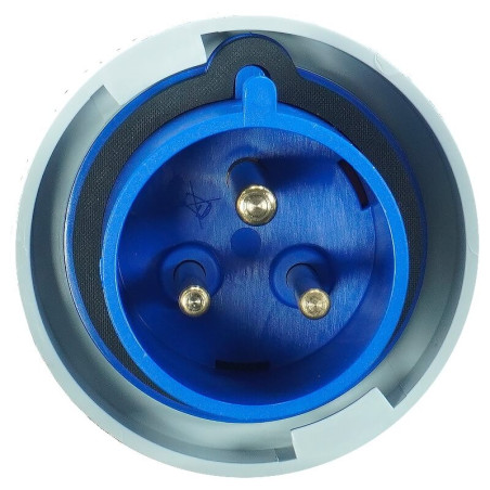 Fiche mâle 2P+T 16A - 230V - IP67
