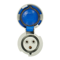 Fiche femelle 2P+T 16A - 230V - IP67