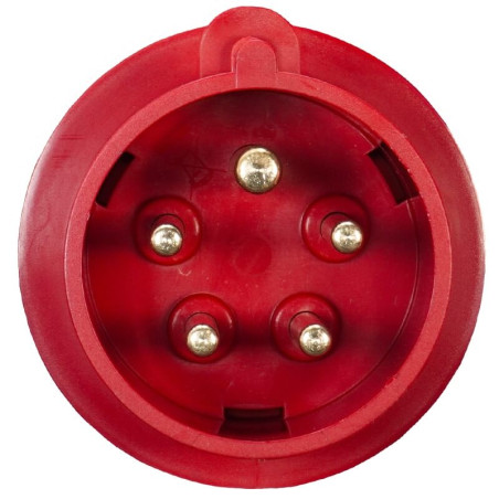 Fiche mâle 3P+N+T 16A - 380V - IP44