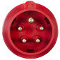 Fiche mâle 3P+N+T 16A - 380V - IP44