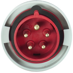 Fiche mâle 3P+N+T 63A - 380V - IP67