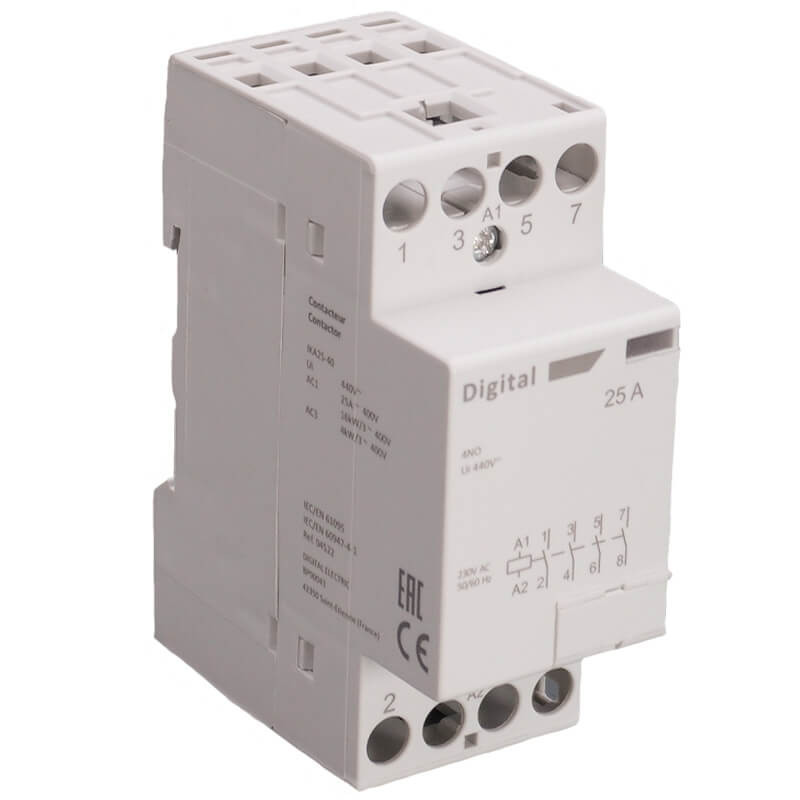 Contacteur de puissance Tétra 25A NO Digital Electric