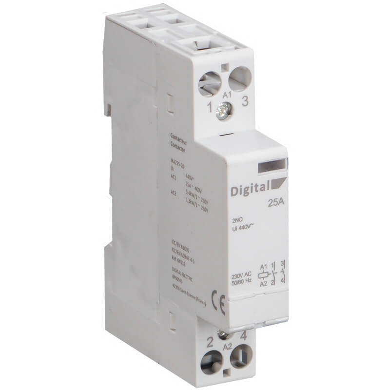 Contacteur de puissance 25A NO Digital Electric