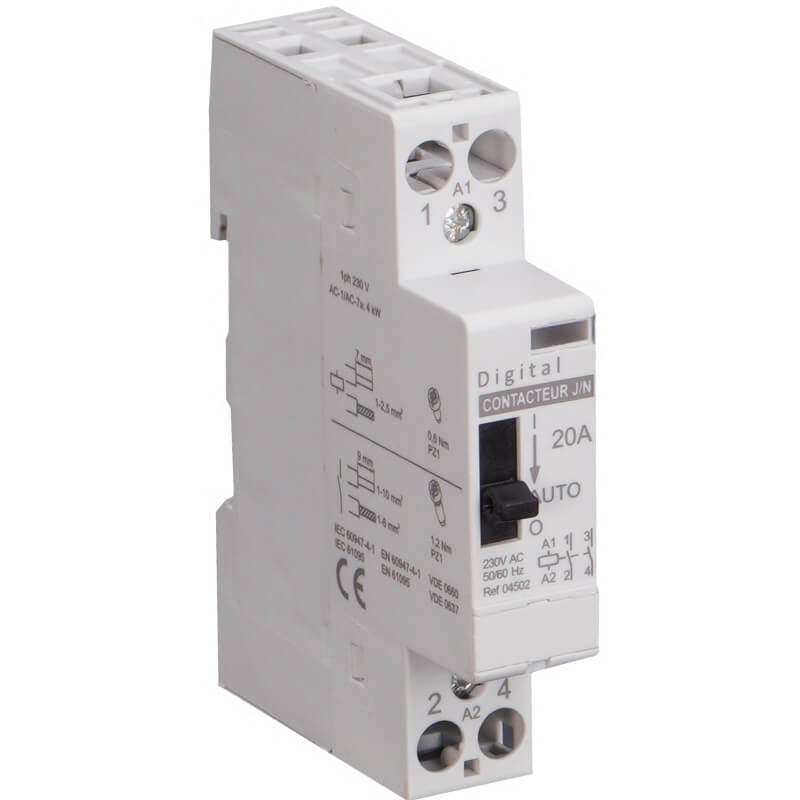 Contacteur  Jour / Nuit Digital Electric  20 A