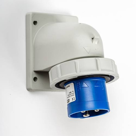 Prise de Courant Européenne socle mâle 16A - 220V - IP 65