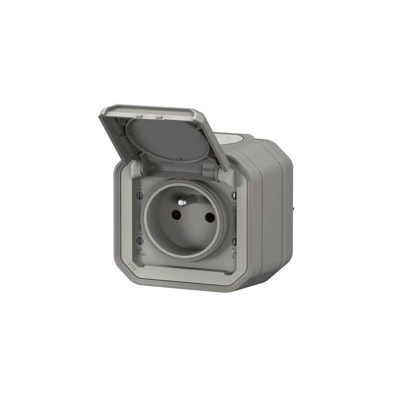 Prise de courant 2P+T étanche Plexo 16A 250V IP55