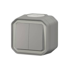 Double Interrupteur, Va et Viens ou Poussoire étanche Plexo IP55
