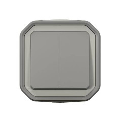 Double Interrupteur, Va et Viens ou Poussoire étanche Plexo IP55
