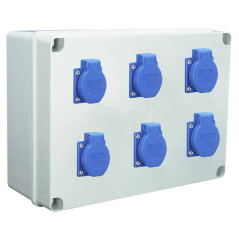 Coffret atelier 6 Prises 2P+T 16A