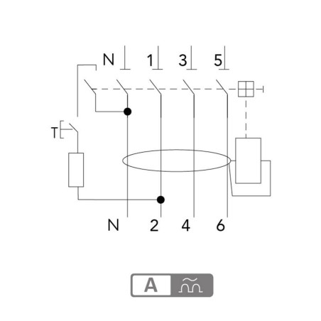Interrupteur Différentiel Tetrapolaire 40A Type A 30mA Digital Electric