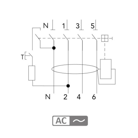 Interrupteur Différentiel Tetrapolaire 40A Type AC 30mA Digital Electric