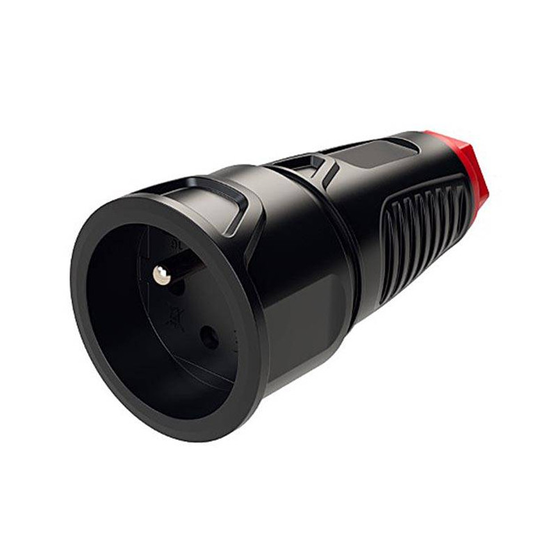 Fiche Femelle Mobile en Caoutchouc IP54 2P+T 250V 16A Fiche Femelle Mobile en Caoutchouc IP54 2P+T 250V 16A