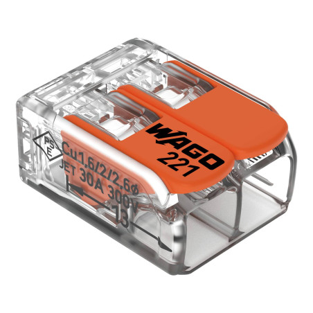 Borne de raccordement Compact Wago 2 entrées X 50 6mm²