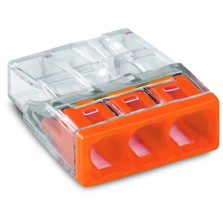 Borne de raccordement Wago COMPACT 3 conducteurs X100