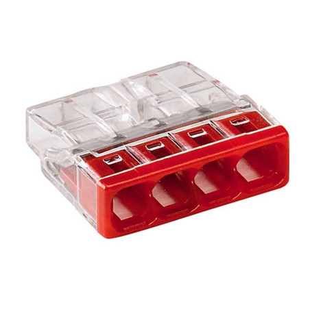 Borne de raccordement Wago COMPACT 4 conducteurs X100