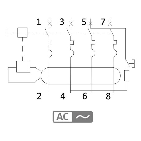 Disjoncteur Différentiel Tétrapolaire 16A - 30mA Type AC