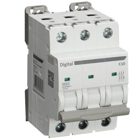 Disjoncteur Tripolaire 10A Courbe C