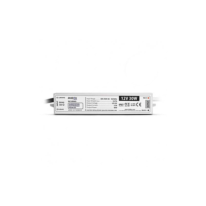 Alimentation Ruban LED 30W 12V DC
