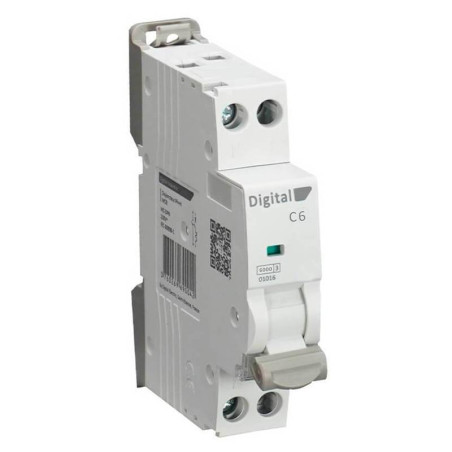Disjoncteur Phase + Neutre 6A Digital Electric 6kA