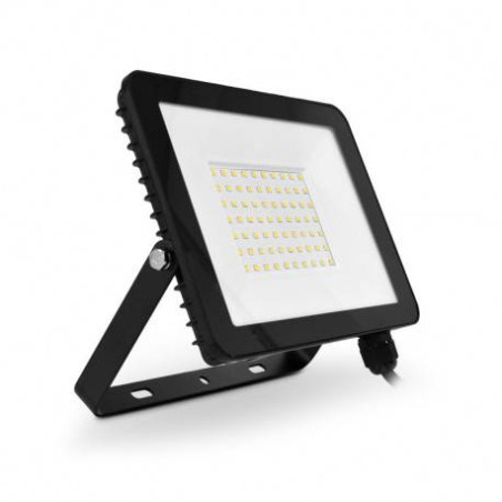 Projecteur LED Plat Noir 50W 3000K IP65